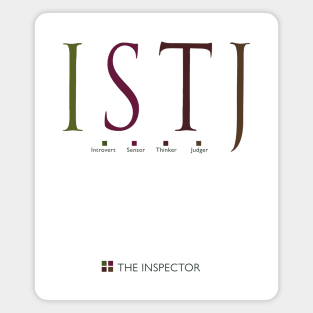 ISTJ The Inspector, Myers-Briggs Personality Type Magnet